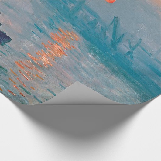 Claude Monet Impression Sunrise French Geschenkpapier (Ecke)