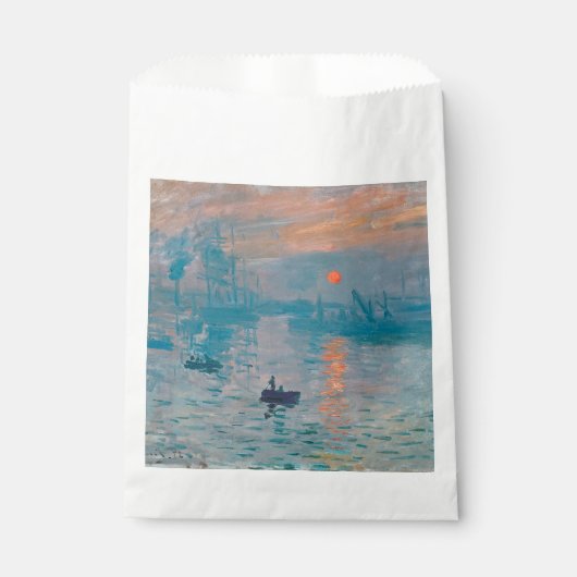 Claude Monet Impression Sunrise French Geschenktütchen (Vorderseite)