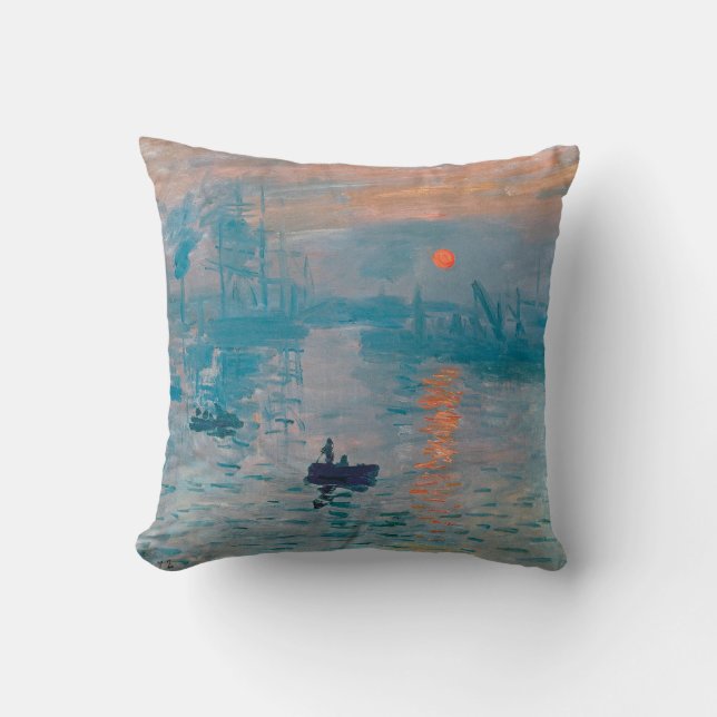 Claude Monet Impression Sunrise French Kissen (Vorderseite)