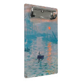 Claude Monet Impression Sunrise French Mini Klemmbrett (Schrägansicht)