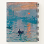 Claude Monet Impression Sunrise French Notizblock (Rückseite)