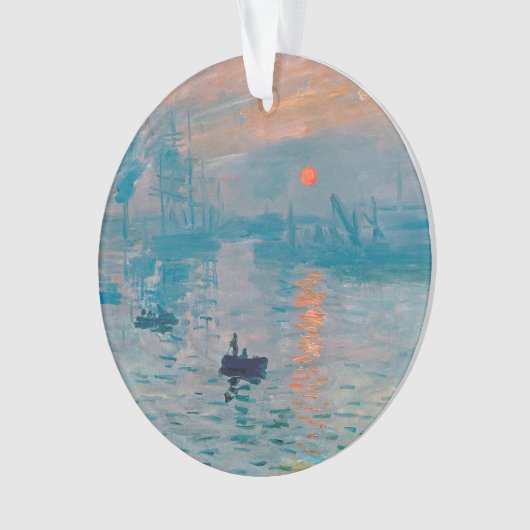 Claude Monet Impression Sunrise French Ornament (Vorderseite)