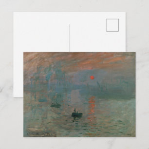 Claude Monet Impression Sunrise Klassische Malerei Postkarte