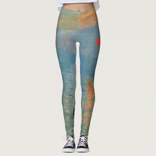 Claude Monet Impression Sunrise Leggings (Vorderseite)