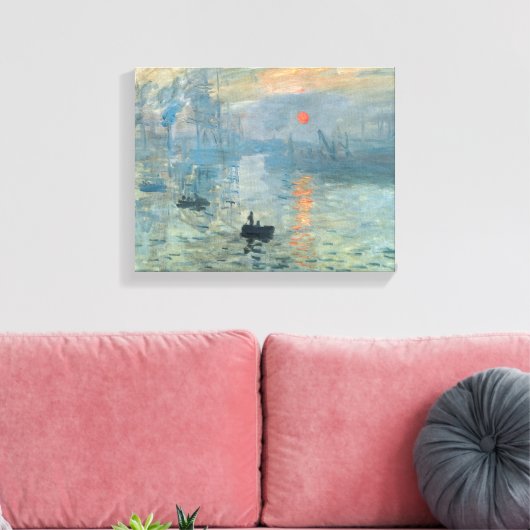 Claude Monet Impression Sunrise Leinwanddruck (Insitu (Wohnzimmer))