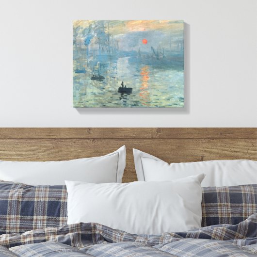 Claude Monet Impression Sunrise Leinwanddruck (Insitu (Schlafzimmer))
