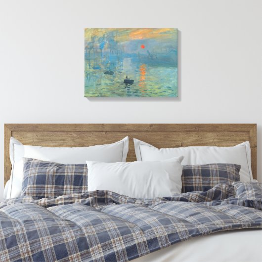 Claude Monet Impression Sunrise Leinwanddruck (Insitu (Schlafzimmer))