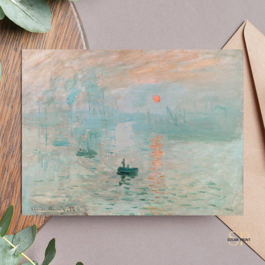 Claude Monet Impression Sunrise Malerei Art Print Postkarte