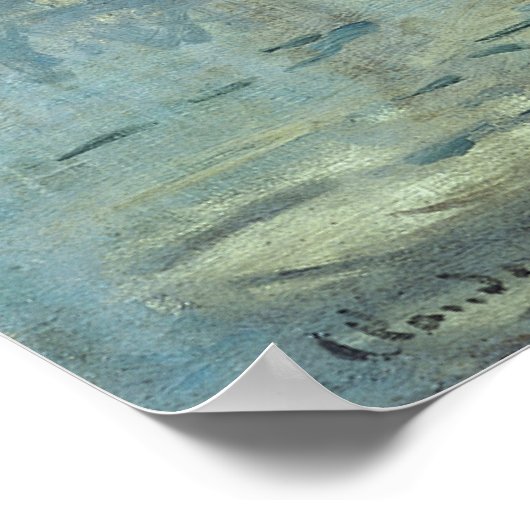 Claude Monet Impression Sunrise Poster (Ecke)