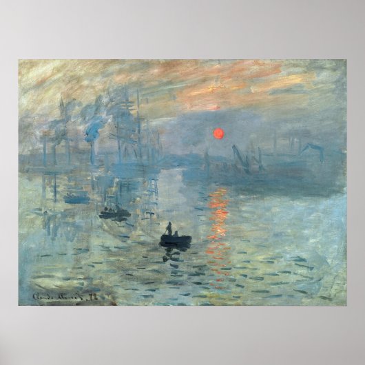 Claude Monet Impression Sunrise Poster (Vorne)