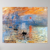 Claude Monet Impression Sunrise Poster (Vorne)