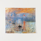 Claude Monet Impression Sunrise Poster Leinwand Pr Wandteppich (Vorderseite (Horizontal))