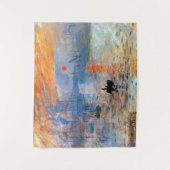 Claude Monet Impression Sunrise Poster Leinwand Pr Wandteppich (Vorderseite)