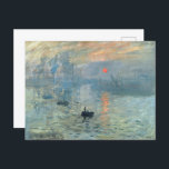 Claude Monet Impression Sunrise Postkarte<br><div class="desc">Claude Monet Postcard mit der Malerei "Impression,  Sunrise"</div>