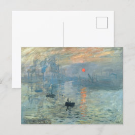 Claude Monet Impression Sunrise Postkarte