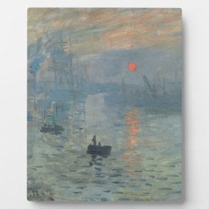 Claude Monet Impression Sunrise Soleil Levant Fotoplatte