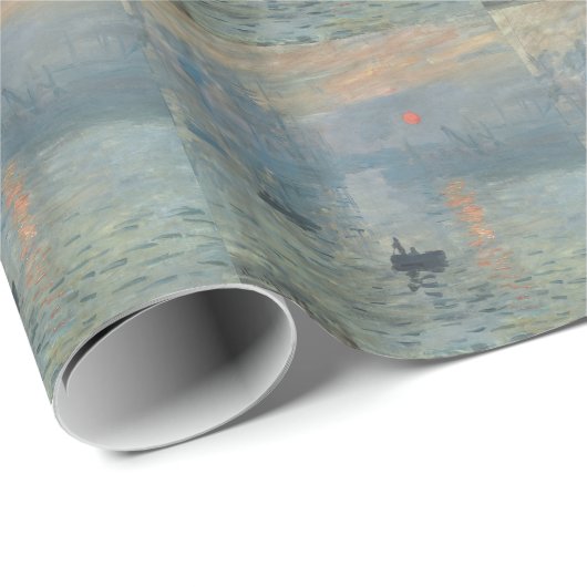 Claude Monet Impression Sunrise Soleil Levant Geschenkpapier (Rolleneckpunkt)