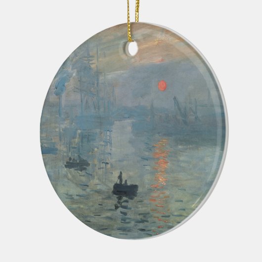 Claude Monet Impression Sunrise Soleil Levant Keramik Ornament (Links)