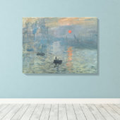 Claude Monet Impression Sunrise Soleil Levant Leinwanddruck (Insitu (Holzboden))
