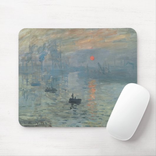 Claude Monet Impression Sunrise Soleil Levant Mousepad (Mit Mouse)