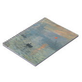 Claude Monet Impression Sunrise Soleil Levant Notizblock (Linke Seite)