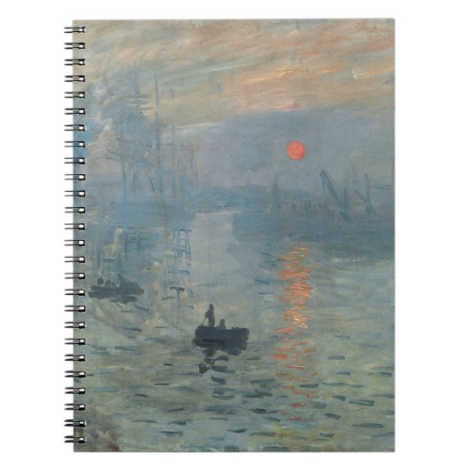 Claude Monet Impression Sunrise Soleil Levant Notizblock (Vorderseite)