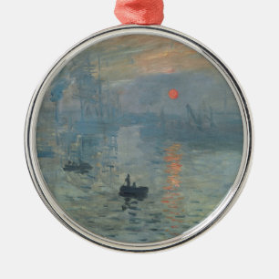Claude Monet Impression Sunrise Soleil Levant Ornament Aus Metall