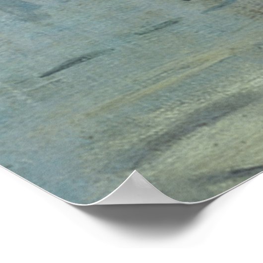 Claude Monet Impression Sunrise Soleil Levant Poster (Ecke)