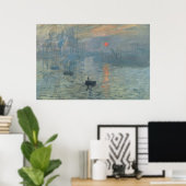 Claude Monet Impression Sunrise Soleil Levant Poster (Heimbüro)