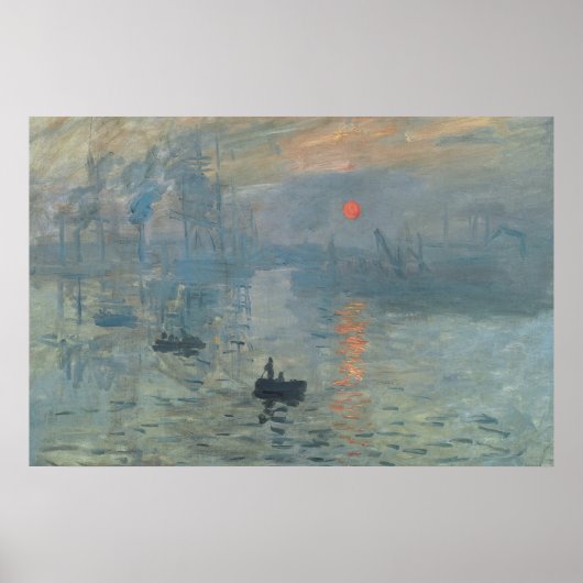 Claude Monet Impression Sunrise Soleil Levant Poster (Vorne)