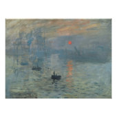 Claude Monet Impression Sunrise Soleil Levant Poster (Vorderseite)