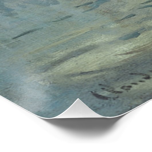 Claude Monet Impression Sunrise Soleil Levant Poster (Ecke)