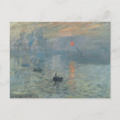 Claude Monet Impression Sunrise Soleil Levant Postkarte (Vorderseite)