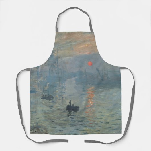 Claude Monet Impression Sunrise Soleil Levant Schürze (Vorderseite)