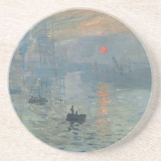 Claude Monet Impression Sunrise Soleil Levant Untersetzer (Vorne)