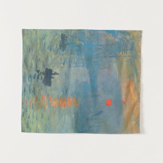 Claude Monet Impression Sunrise Wandteppich (Vorderseite (Horizontal))