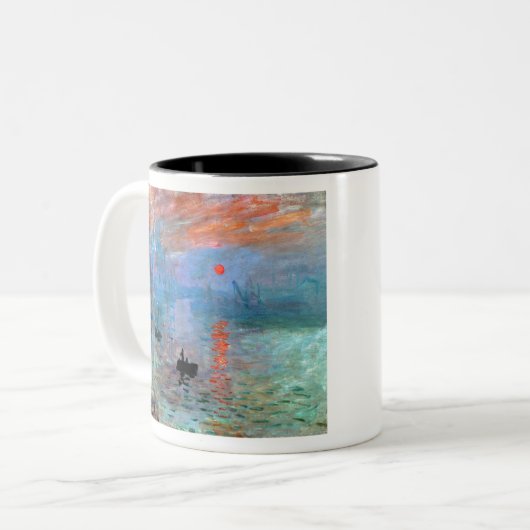 Claude Monet Impression Zweifarbige Tasse (Vorderseite Links)