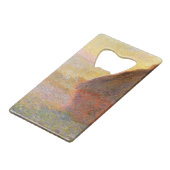 Claude Monet Impressionist Painting Graystaks I Geldbeutel Flaschenöffner (Vorderseite Schrägansicht)