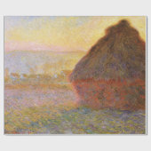 Claude Monet Impressionist Painting Graystaks I Geschenkpapier (Flach)