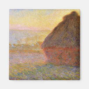 Claude Monet Impressionist Painting Graystaks I Magnet