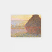 Claude Monet Impressionist Painting Graystaks I Post-it Klebezettel (Vorderseite)