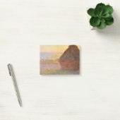 Claude Monet Impressionist Painting Graystaks I Post-it Klebezettel (Büro)