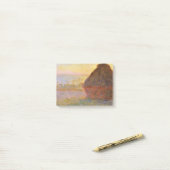 Claude Monet Impressionist Painting Graystaks I Post-it Klebezettel (Auf Schreibtisch)