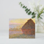 Claude Monet Impressionist Painting Graystaks I Postkarte (Stehend Vorderseite)