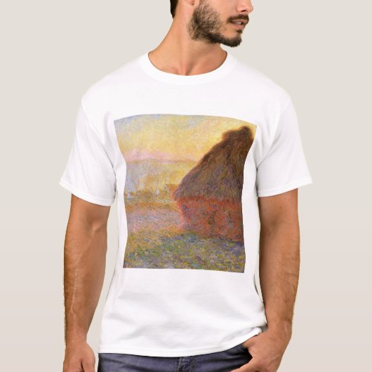 Claude Monet Impressionist Painting Graystaks I T-Shirt (Vorderseite)