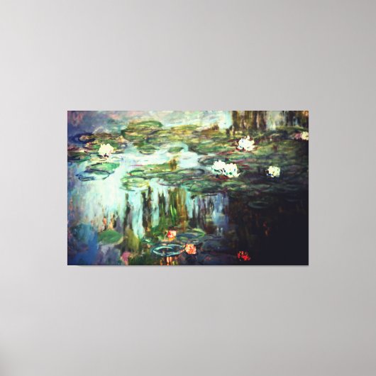 Claude Monet Impressionist Painting Water Lilies Leinwanddruck (Vorderseite)