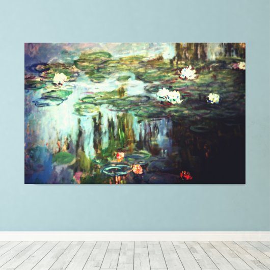 Claude Monet Impressionist Painting Water Lilies Leinwanddruck (Insitu (Holzboden))