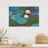 Claude Monet Impressionist Water Lilien Nympheas Poster (Küche)