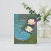 Claude Monet Impressionist Water Lilien Nympheas Postkarte (Stehend Vorderseite)