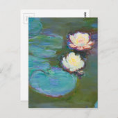 Claude Monet Impressionist Water Lilien Nympheas Postkarte (Vorne/Hinten)